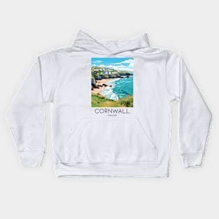 A Pop Art Travel Print of Cornwall - England Kids Hoodie